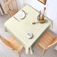 thumbnail image 6 of Christmas Square Tablecloth 52x52 Inch – Waterproof Polyester Printed Table Cover, Wrinkle Resistant & Washable for Kitchen Dining Picnic Party Decor, Single-v4-15, White, 6 of 6