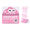 Pink, variant on 6-Color Transparent Pull-Out Sticky Notes (80 sheets per box), Cute Fruit Monster 3D Sticky Notes, Office Supplies, Strong Adhesion, Ideal for Office Use
