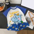 thumbnail image 2 of UAYOTSE Toddler Baby Boy Summer Outfit Lovely T-Shirts Top Shorts Set Infant Boy Summer Clothes 6 12 18 Months 2T 3T Sets,Sizes 7-8 Years, 2 of 7