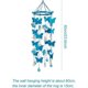 thumbnail image 1 of Crib Mobile Butterfly Plush Charm Cute Butterfly Wind Chime Ceiling Mobile Charm Baby Room Decorations Newborn Toys (1 Pack, Blue), 1 of 5