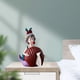 thumbnail image 5 of Caja de pañuelos BLESIY sirena de resina decoración para habitación de niños rojo, 5 of 7