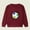 Burgundy, variant on Nrmvnmi Toddler Boys Girls Sweatshirts Kids Fall Cotton Long Sleeve Crewneck Casual Soccer Graphic Print Pullover Loose Soft Outfit Shirt Holiday Blouse Trendy Warm Fall Shirt
