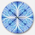 thumbnail image 1 of Designart 'Symmetrical Light Blue Pattern ' Modern wall clock, 1 of 6