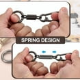 thumbnail image 4 of Spring Double Ring Keychain Holder Detachable Keychain Spring Shaped Accessories Black 2, 4 of 7