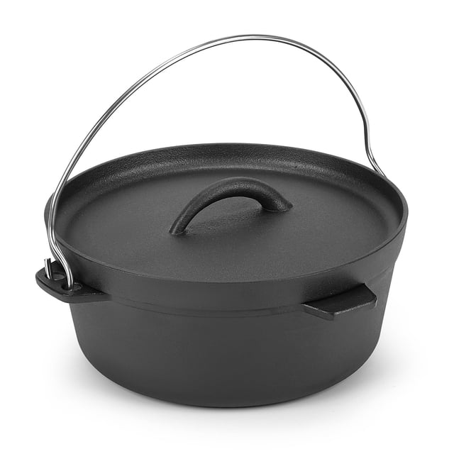 Olla holandesa Northriver Casting de hierro fundido presazonado de 1,5 litros