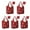 Red Christmas Snowman, variant on 5 Pack Foldable Shopping Bag,Red Christmas Snowflake Pattern Reusable Grocery Bags with Pockets,Large Reusable Tote Bags with Handles Waterproof & Lightweight