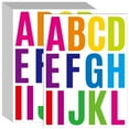 thumbnail image 1 of 24 hojas de letras autoadhesivas de 2 pulgadas, pegatinas con letras mayúsculas, pegatinas del alfabeto, letras y números 318, pegatinas de vinilo autoadhesivas, pegatinas ABC, 1 of 7