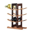 thumbnail image 1 of Wood Wine Rack Modern Simple Wooden Wine Storage Shelf Natural Solid Wood Wine Bottle Holder, 1 of 8