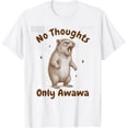 thumbnail image 1 of Angry Screaming Hyrax Meme Animal No Thoughts Only Awawa Camiseta, 1 of 2