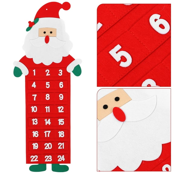 GOOHOCHY  23 X90cm Santa Claus Calendar Advent Christmas Puzzle Calender Gift Office