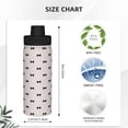 thumbnail image 3 of Picia bow on polka dots Pattern Water Bottle 18 oz Stainless Steel Insulated Bottles With Handle Leak Proof Gym Sport Water Jug BPA-free insulated kettle For Men Women Adults, 3 of 7