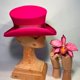 thumbnail image 5 of Sombrero de copa asimétrico, sombrero de lana, sombrero Unisex para hombres y mujeres, sombrero Steampunk, sombrero de copa, cinta decorativa a la moda, cubierta para sombrero, cabeza para hombres, 5 of 5