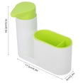thumbnail image 3 of Multifunctional Washing Sponge Sink Detergent Soap Dispenser Storage Kit Green, 3 of 7