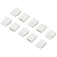thumbnail image 1 of Unique Bargains 2.54mm Closed Short Circuit Cap Jumper Cap Blocks Connector, White 10 Pack, 1 of 4