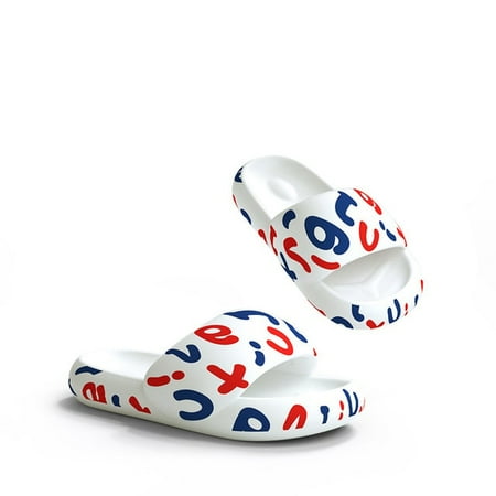 

CoCopeaunt New Bread EVA Thick Bottom Womens Slippers Outdoor Summer Beach Flip-Flops Couple Non-slip Home Home Men s Beach Sandals
