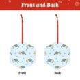 thumbnail image 2 of Disketp Cartoon Turtle The Christmas Ornaments, Christmas Tree Acrylic Hanging Decorations Pendant Christmas Decor Indoors Home Party-Hexagon, 2 of 7