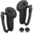 thumbnail image 1 of Silicone Controller Grip Cover for Meta Quest 3S/3 - Adjustable Knuckle Straps, Compatible VR Accessories for Touch Controllers, 1 of 7