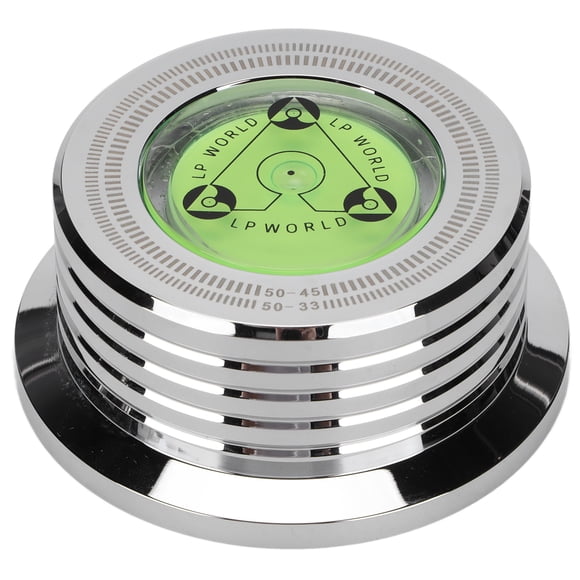 Abrazadera De Disco Giratorio De Aluminio Estabilizador De Peso Récord Con Equipo De Música De Nivelación De Burbujas