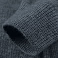 thumbnail image 4 of qelini Zip up Cardigan for Men Collared Knitted Sweaters Solid Long Sleeve Tops Dressy Casual Outerwear, 4 of 9