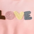 thumbnail image 5 of Coerni Toddler New Born Baby Boy Outfit Long Sleeved Pullover Sweatshirt Letter Print Set Kids Valentine's Day Outfit, 5 of 8
