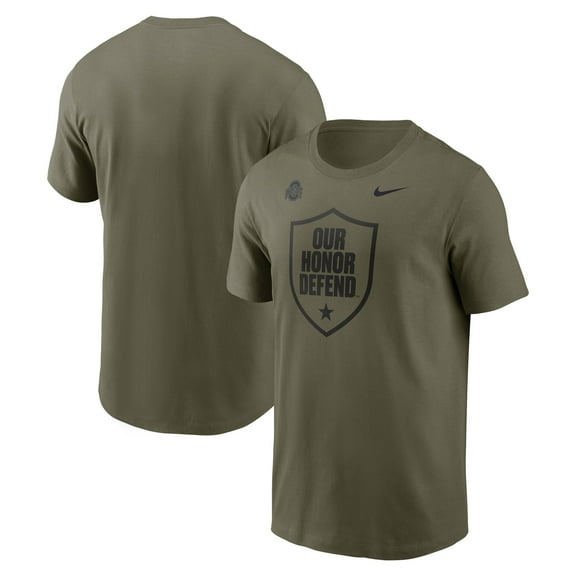 Men's Nike Olive Ohio State Buckeyes Primetime Logo Dri-FIT T-Shirt