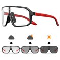 thumbnail image 2 of Gafas de sol fotocromáticas para ciclismo, lentes deportivas para montaña, UV400, con luz ultravioleta, 2 of 4