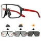 thumbnail image 2 of Gafas de sol fotocromáticas para ciclismo, lentes deportivas para montaña, UV400, con luz ultravioleta, 2 of 4