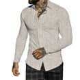 thumbnail image 4 of AMERTEER Chemise à Manches Longues Imprimée Complète à Col à Revers pour Hommes Automne Hiver, 4 of 6