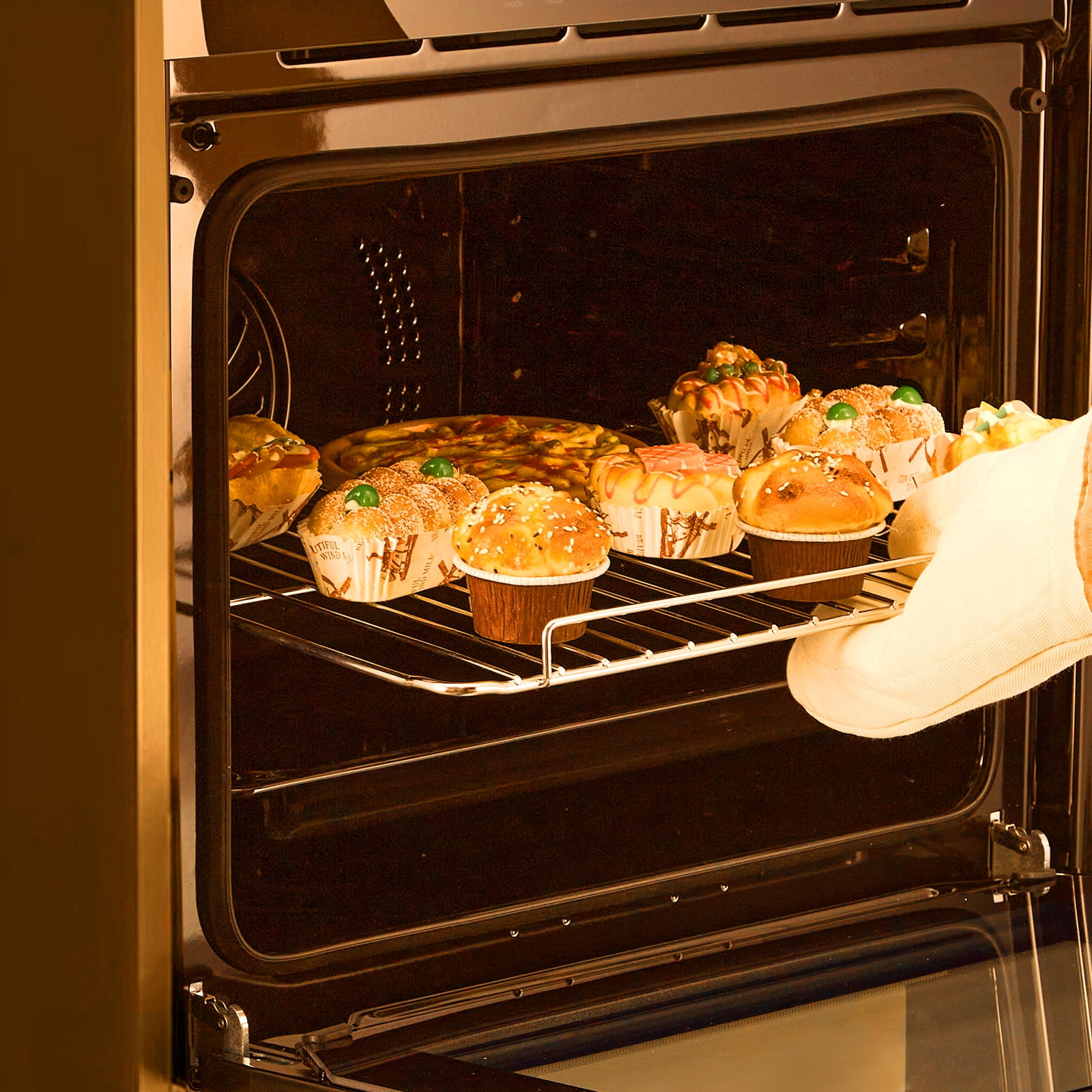 24''Single Wall Oven,2.5Cu.ft(70L) Built-in Electric Oven 3000W,8 Cooking Modes Touch Control