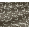 thumbnail image 5 of oneOone Cotton Jersey Mocha Brown Fabric Abstract Bird Sewing Material Print Fabric By The Yard 58 Inch Wide-C6, 5 of 6