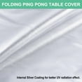 thumbnail image 4 of 65x28x73'' Folding table tennis Table Cover Waterproof 420D Oxford Table Tennis Cover with Zipper, Black, 4 of 6