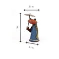 thumbnail image 3 of De Kulture Handcrafted Recycled Iron Frog Bottle Topper Decorative Cap Figurine, Wine and Beverage Bottles Cover Garden Stautes, 2.5x2.5x7 (LWH) Inches, 3 of 8