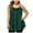 Green, variant on Plus Size Tank Tops for Women Casual Spaghetti Strap Sleeveless Shirts Crewneck Tunic Tops Basic T-Shirts