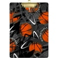 thumbnail image 1 of FMSHPON Basketball Clipboard Hardboard Wood Nursing Clip Board and Pull for Standard A4 Letter 13x9 inches, 1 of 8