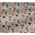 thumbnail image 4 of oneOone Cotton Jersey Gray Fabric Leaves & Floral Artistic Craft Projects Decor Fabric Printed By The Yard 58 Inch Wide, 4 of 4
