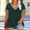 Army Green, variant on Casual Trendy Tops for Women Solid V‑Neck Short Sleeve summer shirts for women for Holiday Rhinestone V Neck womens blouses dressy casual