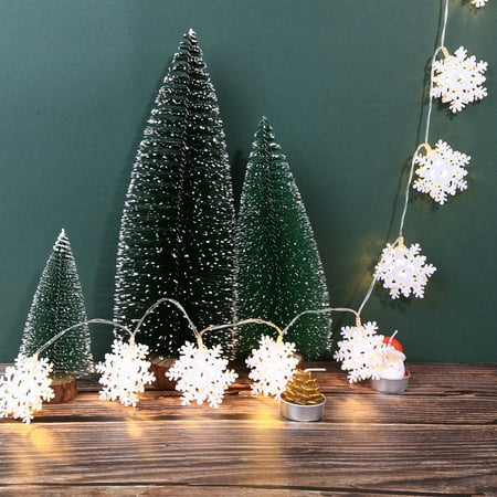 - Metal Snowflake Lights String House Party Decor Striking With 10 LED Beads