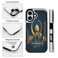 thumbnail image 3 of Compatible with iPhone 11 12 13 mini 14 15 16 Pro Max Plus Wallet Case with Card Holder, PU Leather Kickstand Card Slots Case ( Happy New Hijri Year Arabic, iPhone 16 Pro Max), 3 of 7