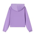 thumbnail image 6 of LIJCC Boys Girls Kids Hoodie Solid Color Sweatshirt Long Sleeve Soft Hooded Sweatshirts Baggy Preppy Pullover Top(Purple,5-6 Years), 6 of 9