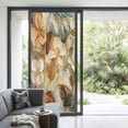 thumbnail image 3 of Floral Window Privacy Film, Modern Abstract Art Farmhouse Static Cling UV Sun Blocking Heat Control Window Tint Day and Night, Non-Adhesive Reusable One Way Windows Privacy Cover 35.4''x78.7'', 3 of 7