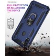 thumbnail image 3 of for Galaxy A11 Case,Samsung A11 Case,with HD Screen Protector,[Military Grade] Ring Car Mount Kickstand Hybrid Hard PC Soft TPU Shockproof Protective Case for Samsung Galaxy A11 (Blue), 3 of 14