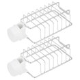 thumbnail image 2 of Étagère de Stockage de Robinet, 2pcs Robinet de Stockage Rack Éponge Évier Organisateur Design Exquis, 2 of 12
