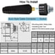 thumbnail image 4 of For Tig Welding Cable Panel Connector Socket Set Dkj10-25 And Dkz10-25 Quick Fitting, 200amp Dinse Quick Connector 2pcs (black), 4 of 5
