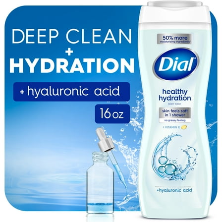 Dial Body Wash, Healthy Hydration, Hyaluronic Acid, 16 fl oz