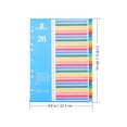 thumbnail image 2 of FRCOLOR Notebook Indexes Pages 38Pcs Colored Folder Separator Loose-leaf Indexes Divider Tabs Plastic Divider,11.81"X8.86"X0.04", 2 of 4