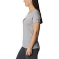 thumbnail image 3 of Columbia Women's Daisy Days Short Sleeve Graphic Tee, Grey Heather/Bearly Polarized, Small, 3 of 9