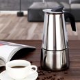 thumbnail image 3 of ENJOYW Multi-function Stainless Steel Coffee Pot Mocha Cafe Latte Stovetop Percolator Coffee Pot, 3 of 6