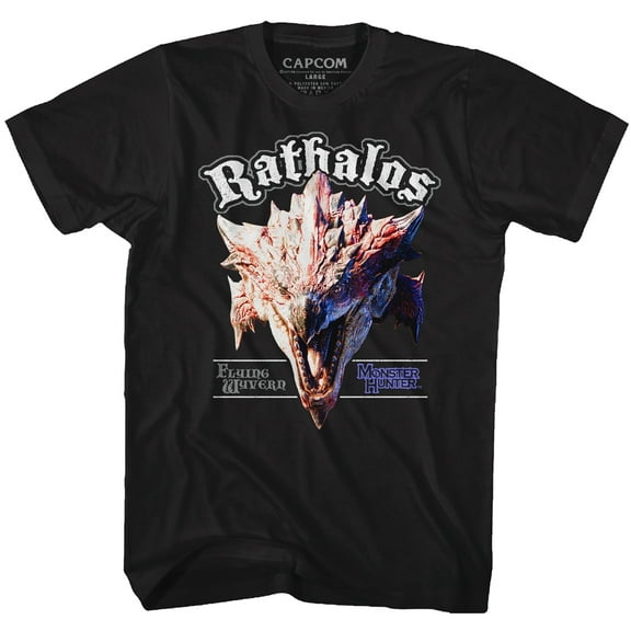 Monster Hunter Fantasy Action Video Game Rathalos Flying Wyvern T-Shirt Tee