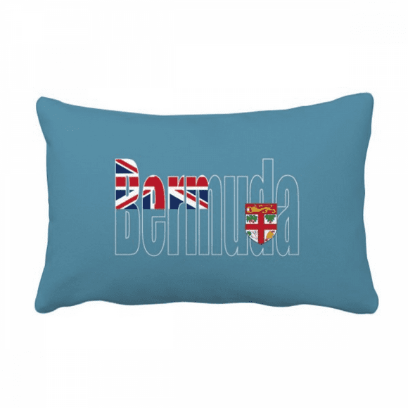 Bermuda Country Flag Name Throw Pillow Lumbar Insert Cushion Cover Home Decoration