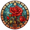 thumbnail image 1 of Pintura de diamante 5D DIY Taladro redondo completo Vidrieras Flor Kit Decoración (B6837), 1 of 9